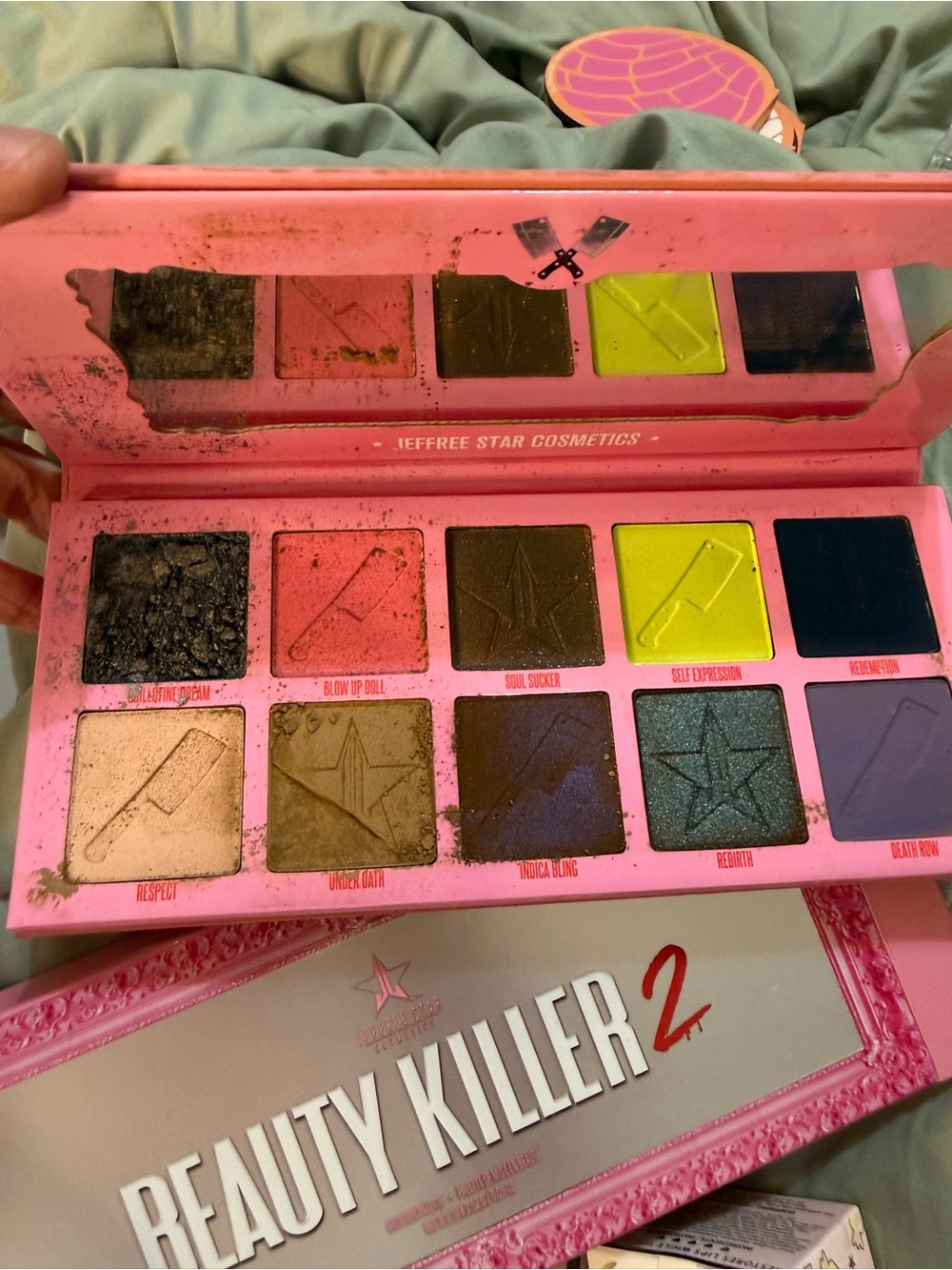 Jeffree Star Beauty Killer 2 Eyeshadow Palette - Pink, Lime, Gold, Black, Blue